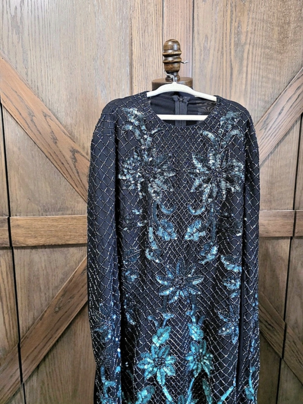 Needle & Thread Floral Sequin Mini Dress